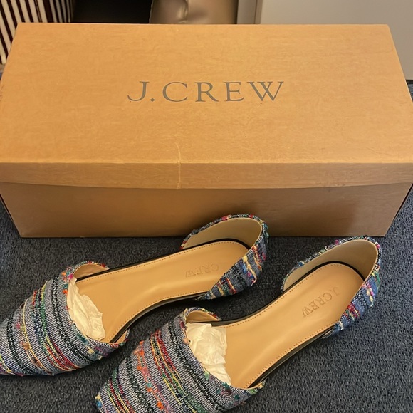 J Crew brand new, never worn woven espadrille flats, size 5.5 - Picture 5 of 5
